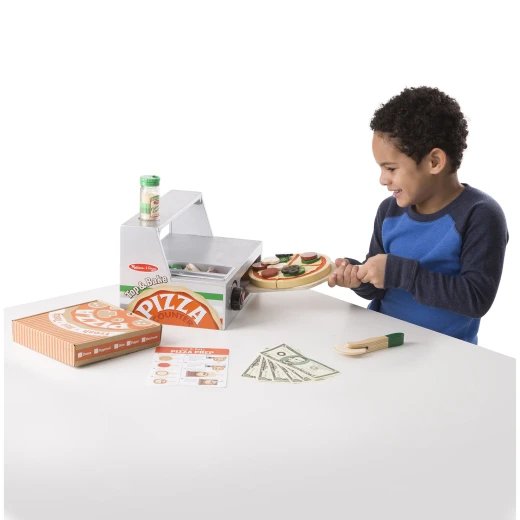 Melissa & Doug Top & Bake Pizza Counter - Wooden Play Food - Melissa &amp; Doug - Image 3