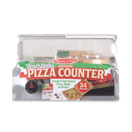 Melissa & Doug Top & Bake Pizza Counter - Wooden Play Food - Melissa &amp; Doug - Image 6