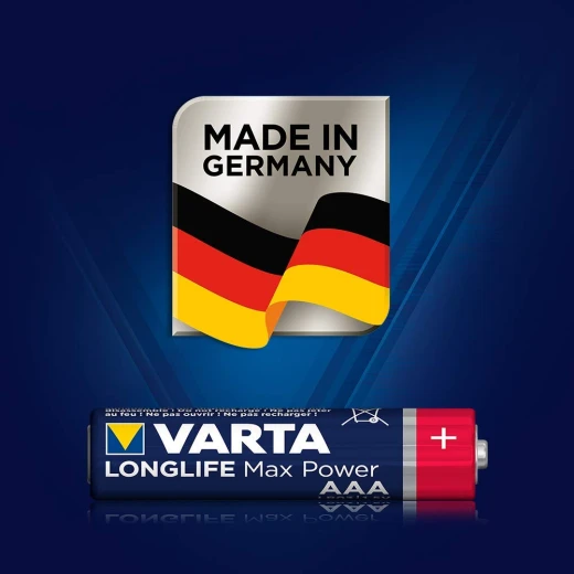بطاريات Varta Alkaline Max Tech AAA ، قطعتان (أزرق / أحمر) - فارتا - Image 3