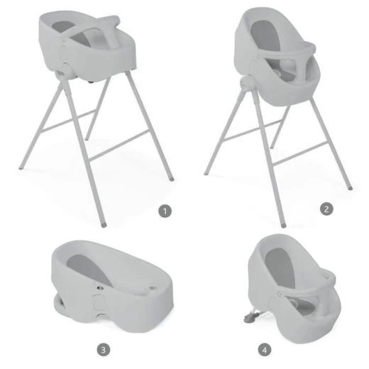 Chicco Bath Seat Bubble Nest, Grey - Chicco - Image 3
