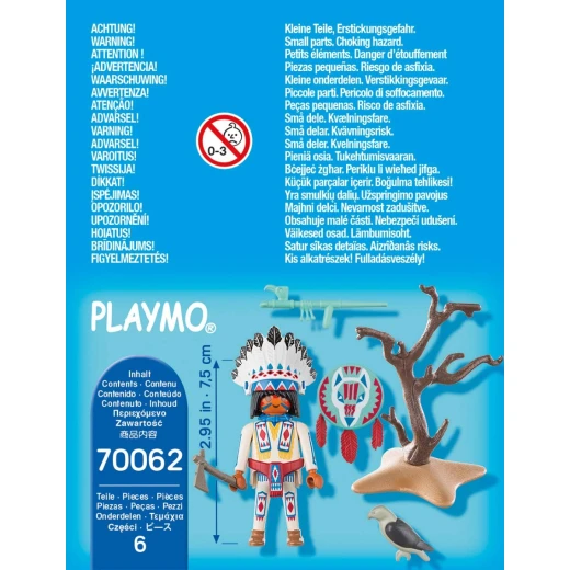 Playmobil Native American Chief 6 Pcs For Children - Playmobil - Image 2
