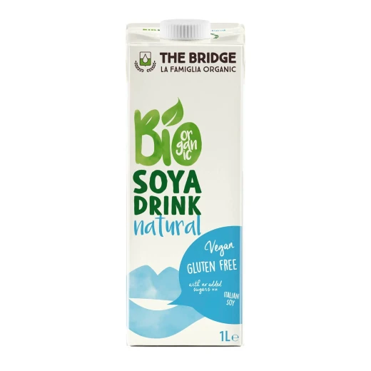 The Bridge Brazil Soy Drink Natural 1L, Organic The Bridge Brazil Soy Drink Natural 1L, Organic