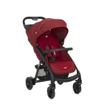 Joie Muze LX Cranberry Stroller: Lightweight and Compact Baby Stroller for Newborns and Toddlers. Features a One-Hand Fold, Parent and Child Trays, and a Stylish Design for Easy Travel and Convenience. - Joie