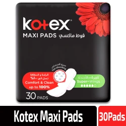 فوط صحية فائقة النعومة من كوتكس ، 30 فوطة