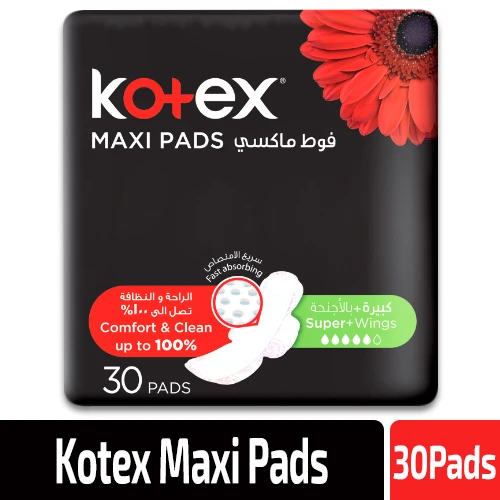 Kotex Feminine Pads Maxi Super Designer, 30 Pads Kotex Feminine Pads Maxi Super Designer, 30 Pads