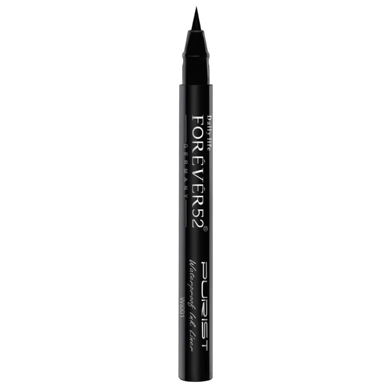 Forever52 Purist Waterproof Black Ink Eyeliner Pen Tip Precise Eye Makeup Long Lasting Wear - Forever52
