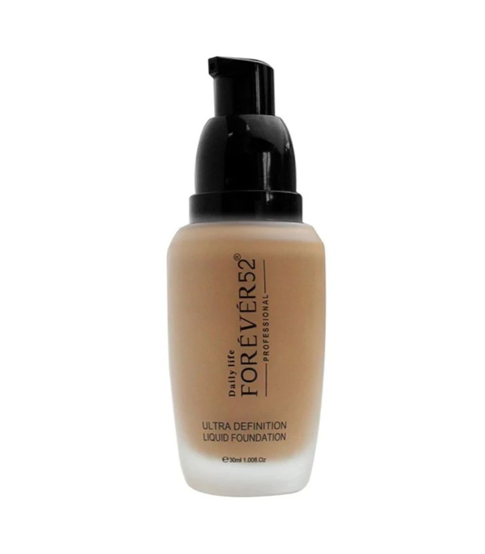 Forever52 Ultra Definition Water Based Liquid Foundation Full Coverage All Skin Types Makeup Flawless Finish - Forever52