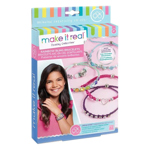 Make It Real - Rainbow Bling Bracelets