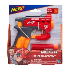 Nerf N-Strike Mega Bigshock , أحمر اللون , صغير الحجم , قطع , MEGA DARTS