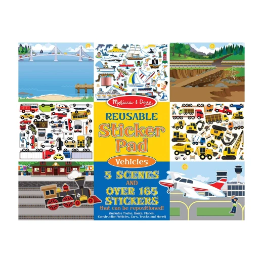Melissa & Doug Reusable Sticker Pad - Vehicles Melissa & Doug Reusable Sticker Pad - Vehicles