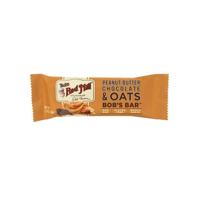 Bobs Red Mill Peanut Butter Chocolate & Oat Bar  50g - بوبز ريد ميل