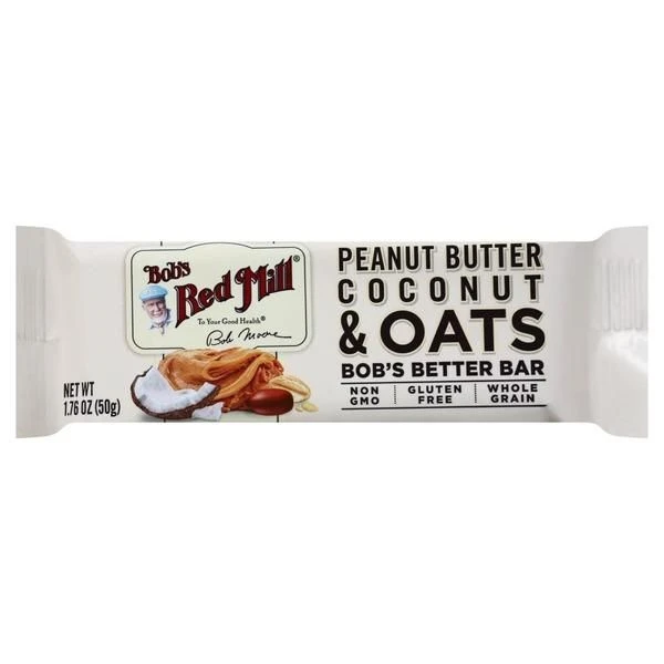 Bobs Red Mill Peanut Butter Coconut & Oat Bar  50g - بوبز ريد ميل