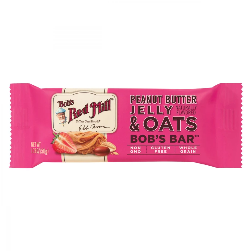 Bobs Red Mill Peanut Butter  Jelly & Oat Bar  50g - Bob's Red Mill