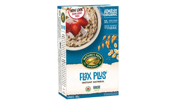 Organic Hot Cereal Pouch Flax Oats Cereal (400g) - Nature's Path Organic