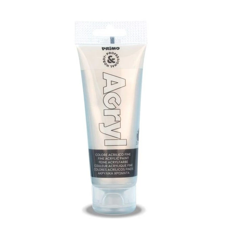 Primo Acrylic Color Tube 75ml - Silver - Primo