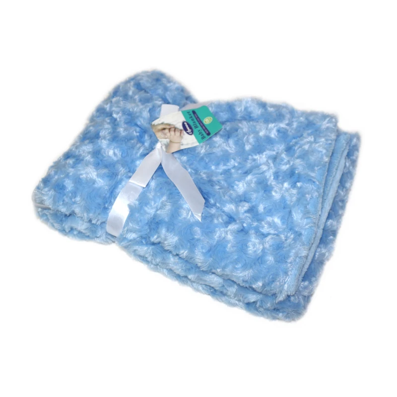 Plush Baby Blanket - Blue