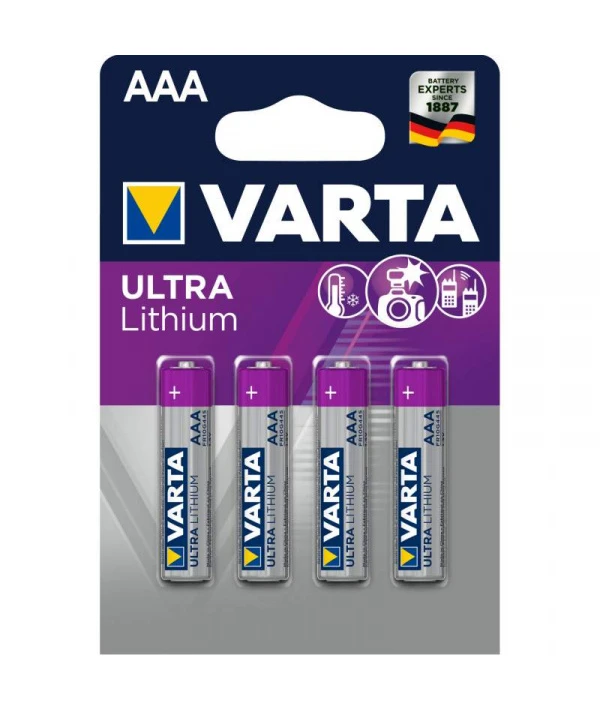 Varta 4 Batteries Aaa 1.5v Ultra Lithium - VARTA