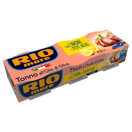 Rio Mare Tuna Light 80gx3 Lemon&peper Rio Mare Tuna Light 80gx3 Lemon&peper