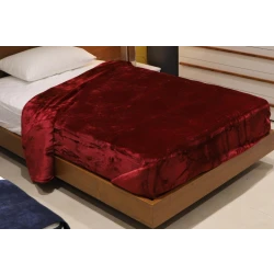 Nova velour blanket doux king burgundy