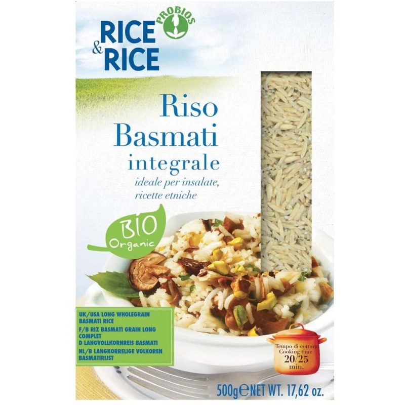 Probios Rice & Rice Rice Basmati Integrale Organic 500g - بروبيوس