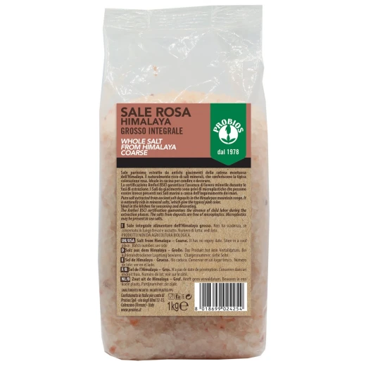 Probios Coarse Himalayan pink salt 1Kg Probios Coarse Himalayan pink salt 1Kg