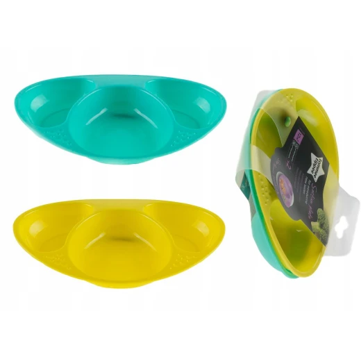 Tommee Tippee Section Plates Pack of 2, Green Color - Tommee Tippee - Image 2