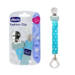 Chicco Fashion Soother Clip Holder - Blue - Chicco