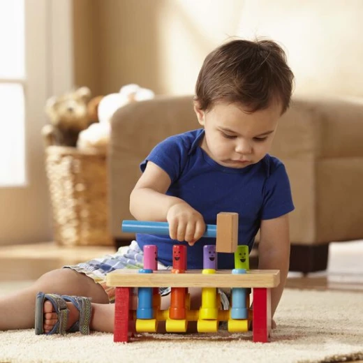 Melissa & Doug Deluxe Pounding Bench Toddler Toy - Melissa &amp; Doug - Image 3