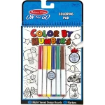 Melissa & Dough On the Go Color by Numbers Kids' Design Boards With 6 Markers - Blue - Melissa &amp; Doug