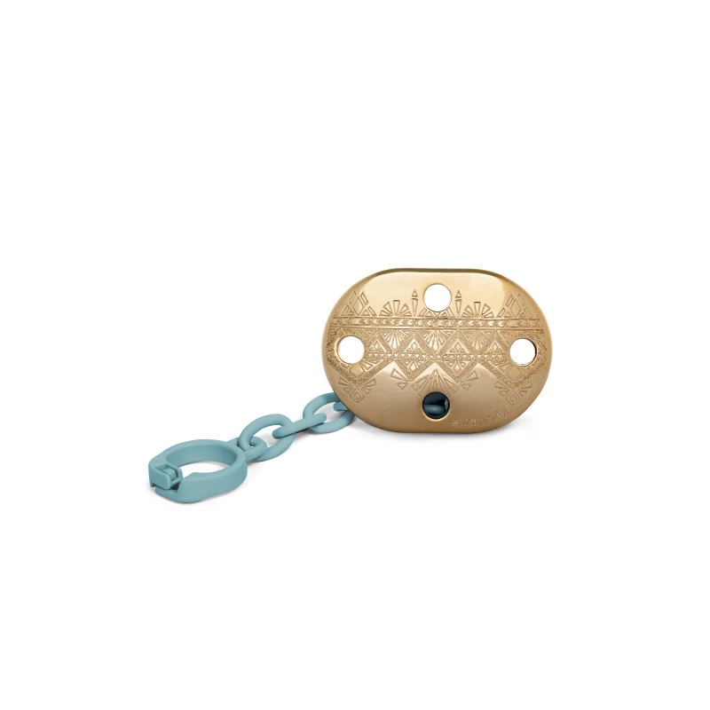 Suavinex Pacifier Premium Couture Physiological Chain, Light Blue - Suavinex