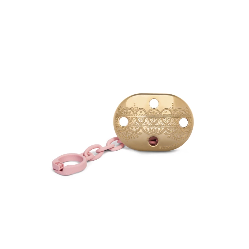 Suavinex Pacifier Premium Couture Physiological Chain, Pink - Suavinex