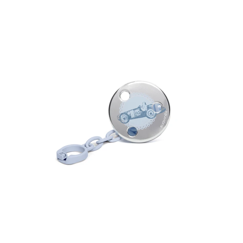 Suavinex Porsche Joya soother with chain (age 0+ months) - سوافينكس