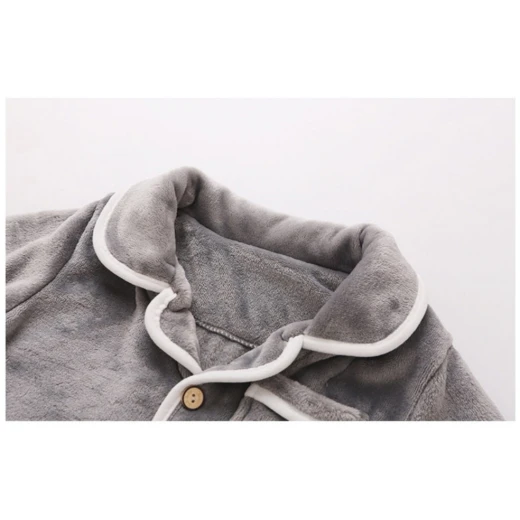 Colorland Pijama Top + Bottom For Kids - 9-10 Years - Grey - Colorland - Image 4