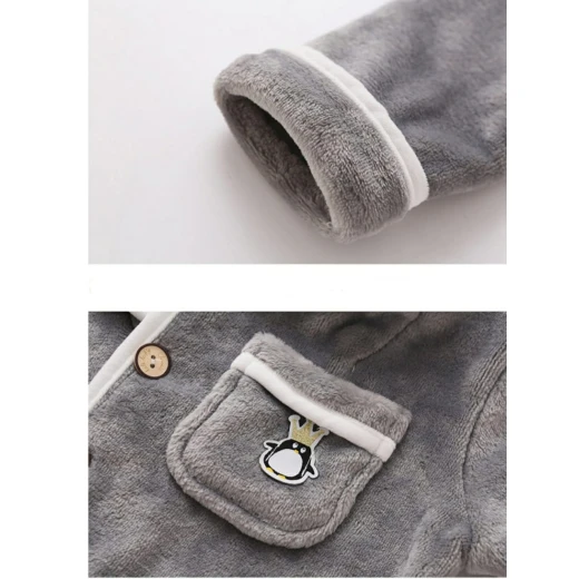 Colorland Pijama Top + Bottom For Kids - 9-10 Years - Grey - Colorland - Image 5