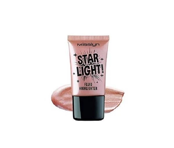 Misslyn Star Light Liquid Highlighter Radiant Glow Makeup for Cheeks & Brow Bones Natural Finish - Misslyn