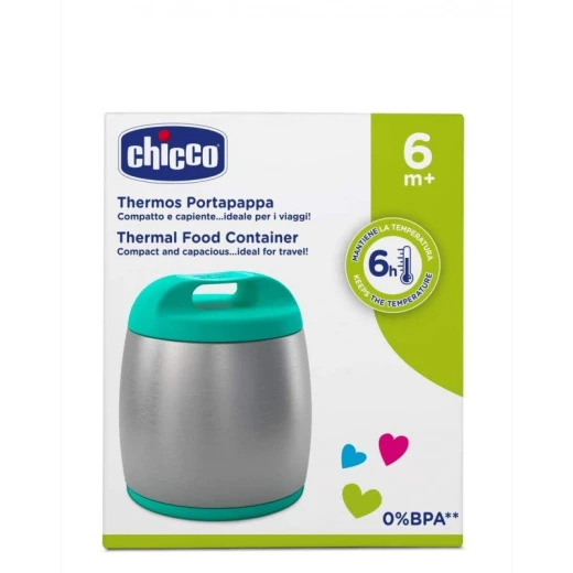 Chicco Thermos 350 ml, Turquoise - Chicco - Image 3