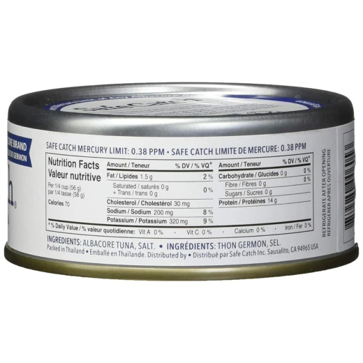 Safe Catch Wild Albacore Tuna, 142g can - Safe Catch - Image 3