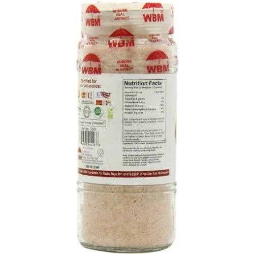 Himalayan Chef Pink Fine Salt Glass Shaker and Jar 500g - Himalayan Chef - Image 2
