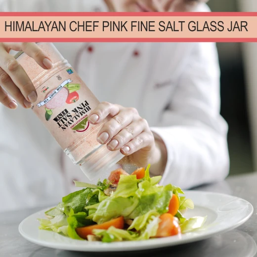 Himalayan Chef Pink Fine Salt Glass Shaker and Jar 500g - Himalayan Chef - Image 8