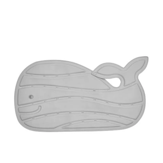 Bath Mat with Grey Delphine Design Bath Mat with Grey Delphine Design