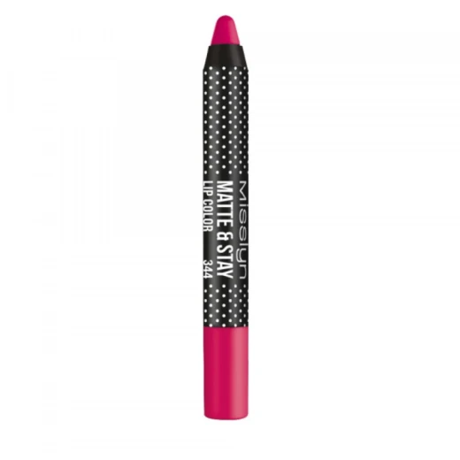 Misslyn Matte and Stay Lip Color, Number 344, Pink