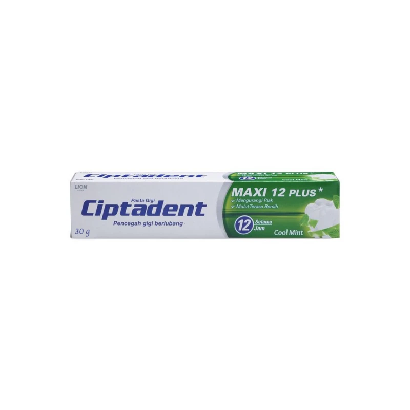 Ciptadent Toothpaste - Maxi Plus - Cool Mint Flavor  30g - Ciptadent