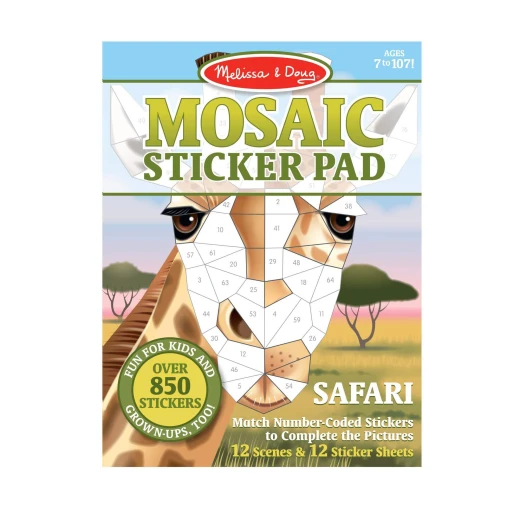 Melissa & Doug Safari Animals Mosaic Sticker Pad Melissa & Doug Safari Animals Mosaic Sticker Pad