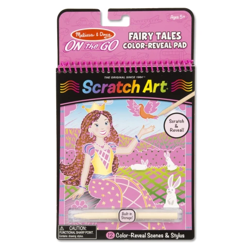 Melissa & Doug On The Go Scratch Art color-reveal Actividad Pad – Cuentos de hadas Melissa & Doug On The Go Scratch Art color-reveal Actividad Pad – Cuentos de hadas