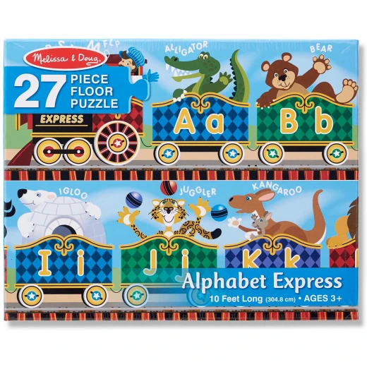 Melissa & Doug Alphabet Express Floor Puzzle, 27 Pieces - Melissa &amp; Doug - Image 2