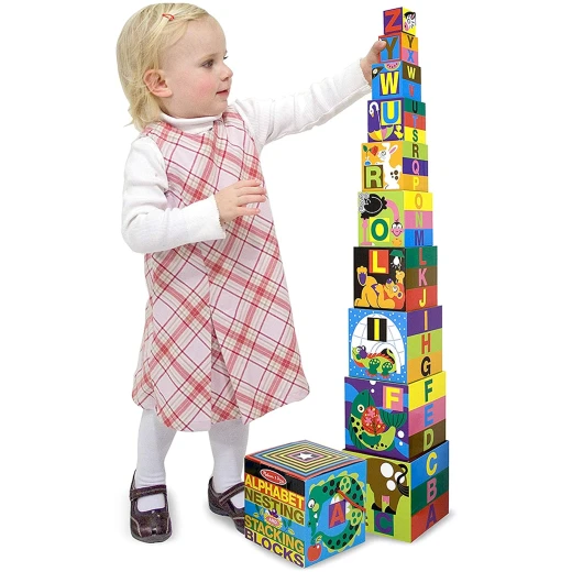 Melissa & Doug Alphabet Nesting and Stacking Blocks - Melissa &amp; Doug - Image 3