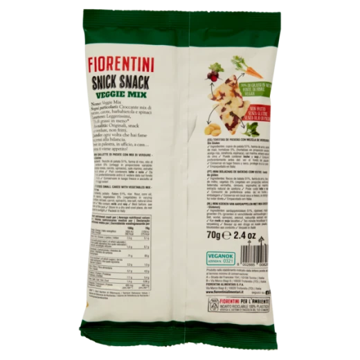 Fiorentini Gluten Free Mini Potato Cake Veggie Mix (70g) - فيورنتيني - Image 2
