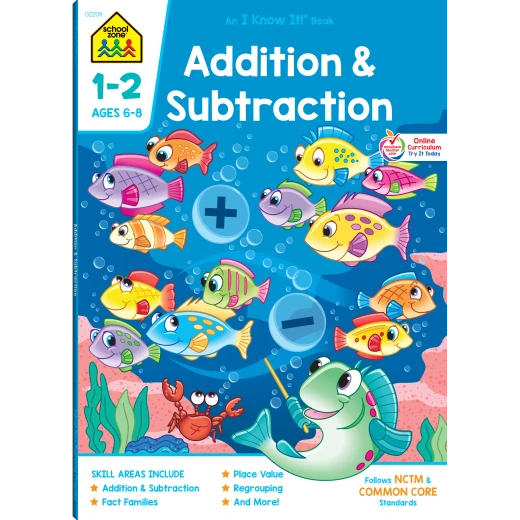 School Zone Addition & Subtraction 1-2 Workbook School Zone Addition & Subtraction 1-2 Workbook