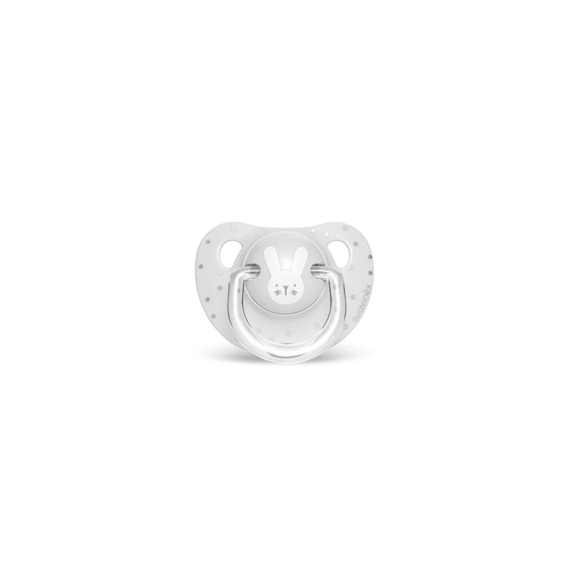 Suavinex Evolution Anatomical Pacifier 0-6M, Gray Rabbit - سوافينكس