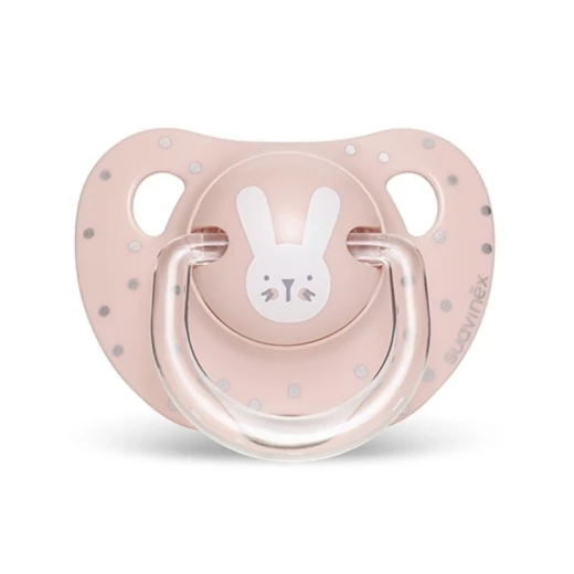 Suavinex Evolution Anatomical Pacifier 0-6M, Pink Rabbit Suavinex Evolution Anatomical Pacifier 0-6M, Pink Rabbit